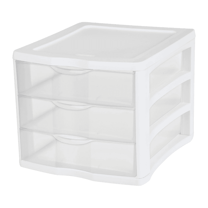 three drawer paper organizer