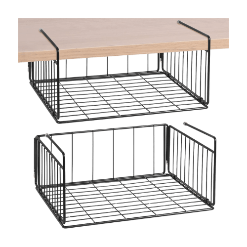 under shelf hanging basket