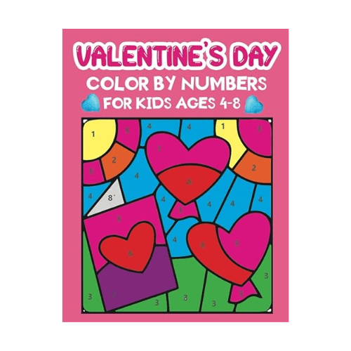 valentines day color by number book (2)