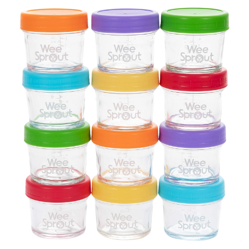 wee sprout glass jars