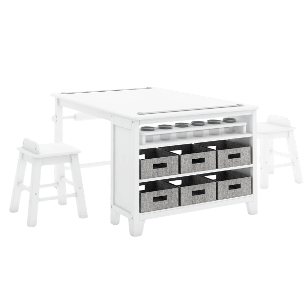 white learning table