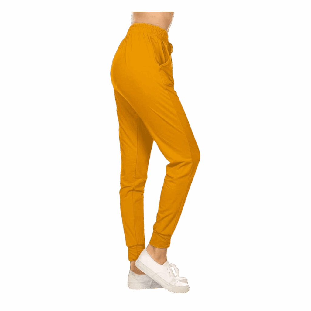 women joggers yellow