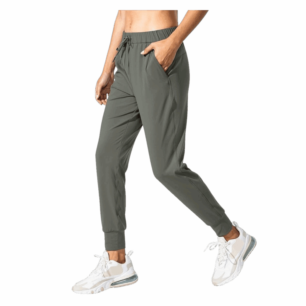 womens joggers green