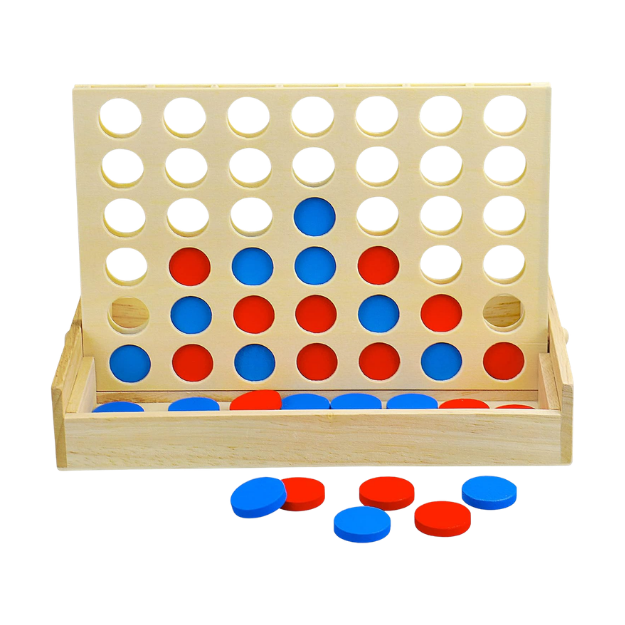 wooden connect four